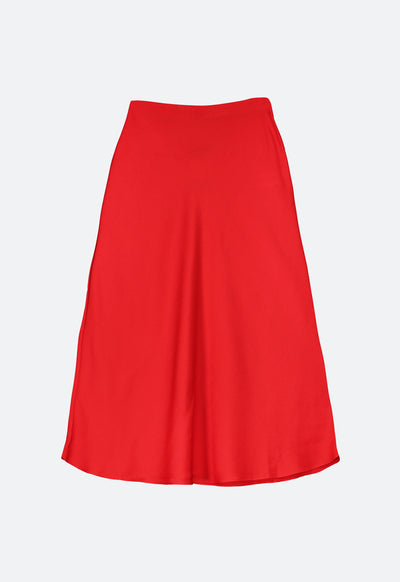 Elastic Waist A-Line Skirt