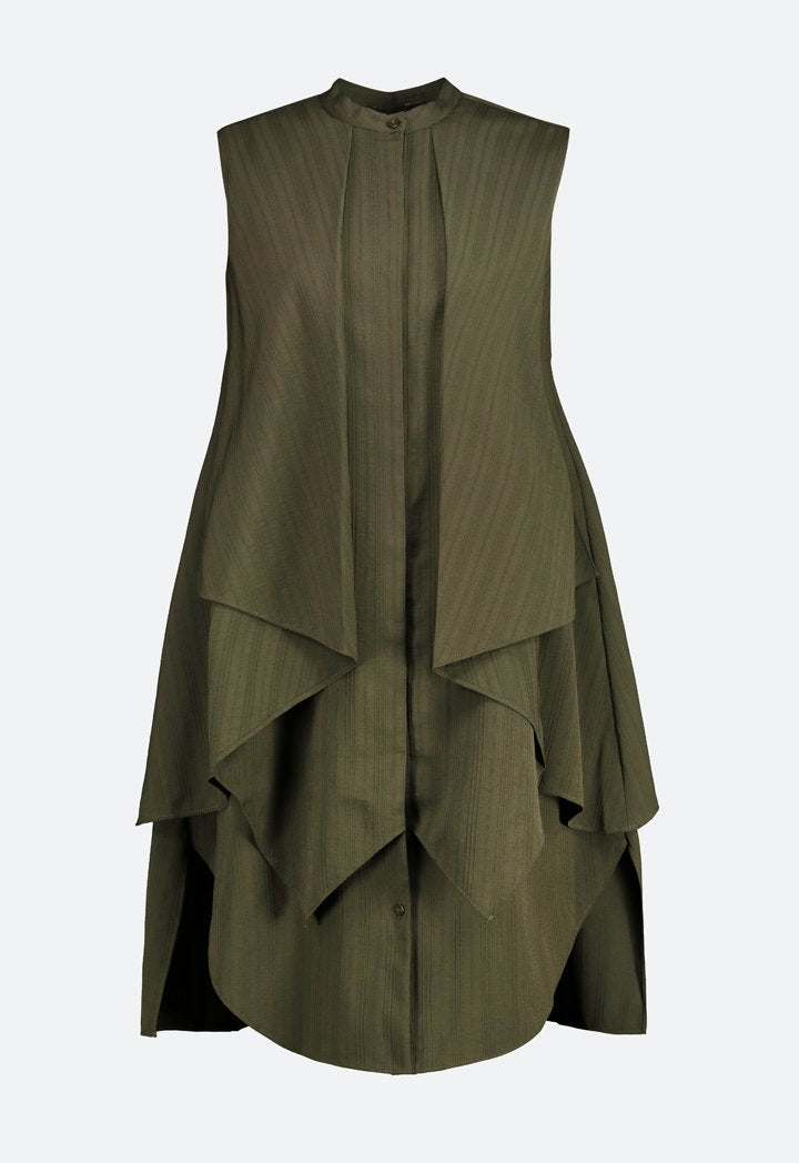Layered Sleeveless Blouse