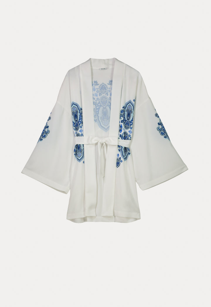 Long Sleeve Printed Block Outerwear