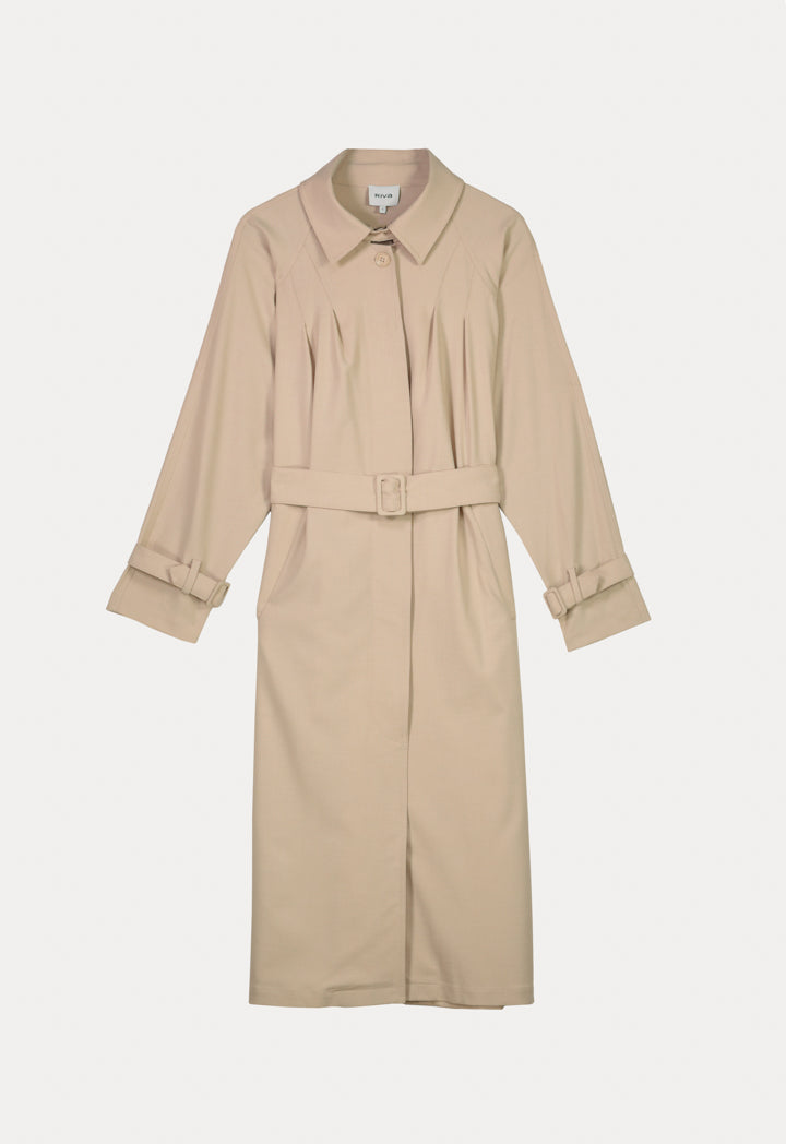 Solid Long Outerwear