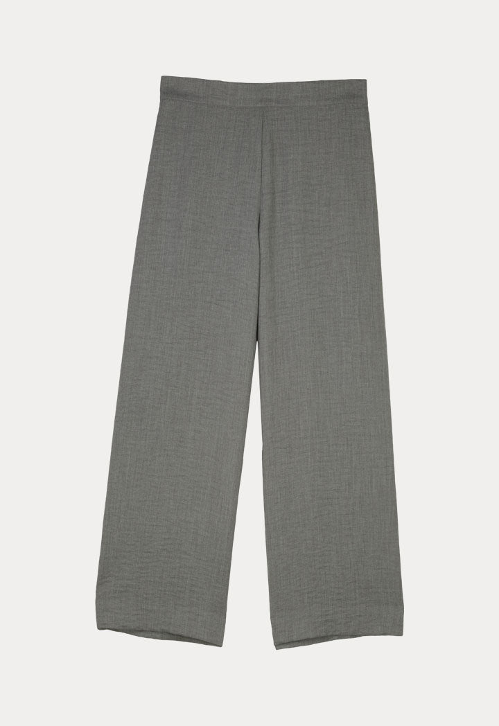 Elasticated Back Waist Wide Leg Trouser