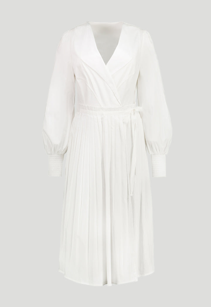 Semi Accordion Pleated Dress