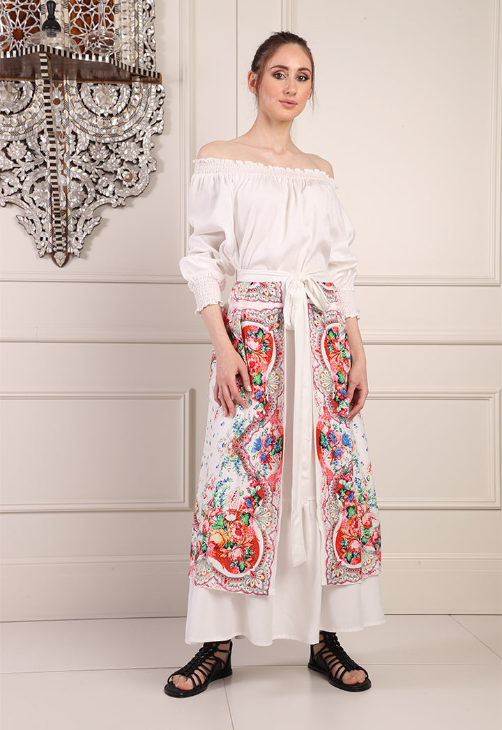 Printed Open Skirt