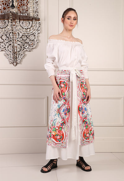 Printed Open Skirt