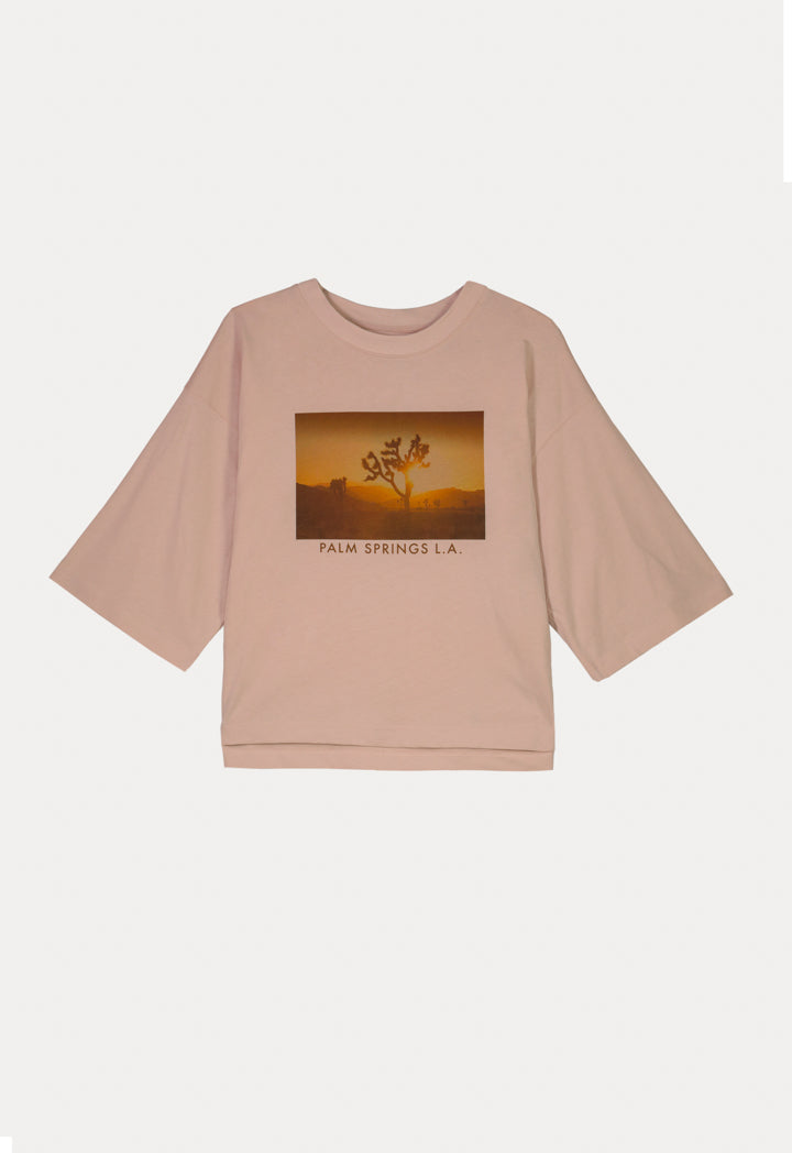 Round Neck Print T-Shirt