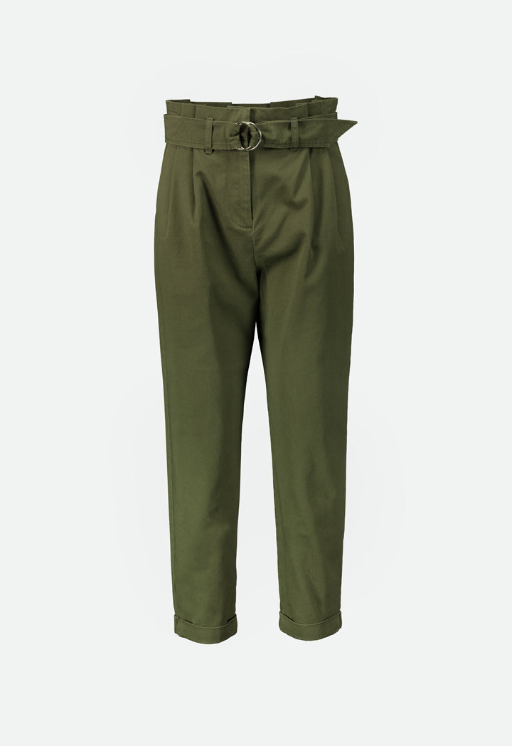 Khaki Paperbag Pants