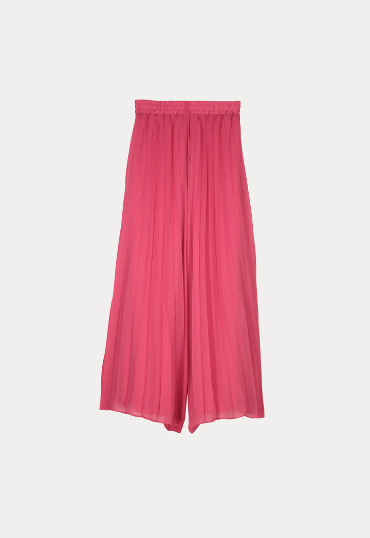 Accordion Pleated Flare Culottes