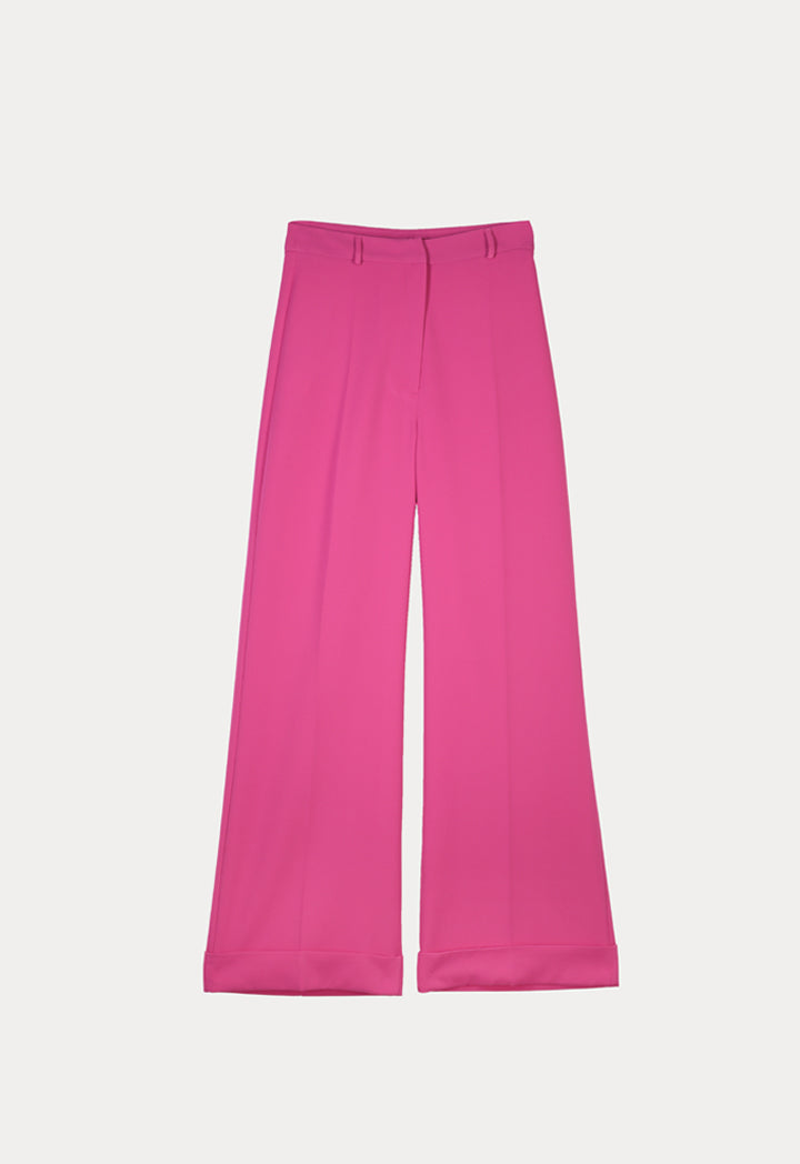 Folded Hem Wide Leg Culottes