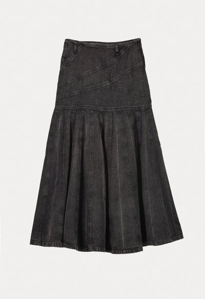 Denim Trumpet Skirt