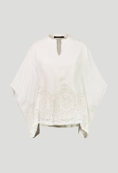 Oversized Schiffli Pattern Blouse