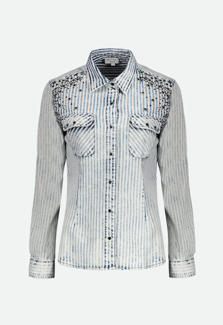 Studded Denim Shirt