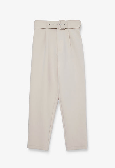 Solid Trouser with Belt