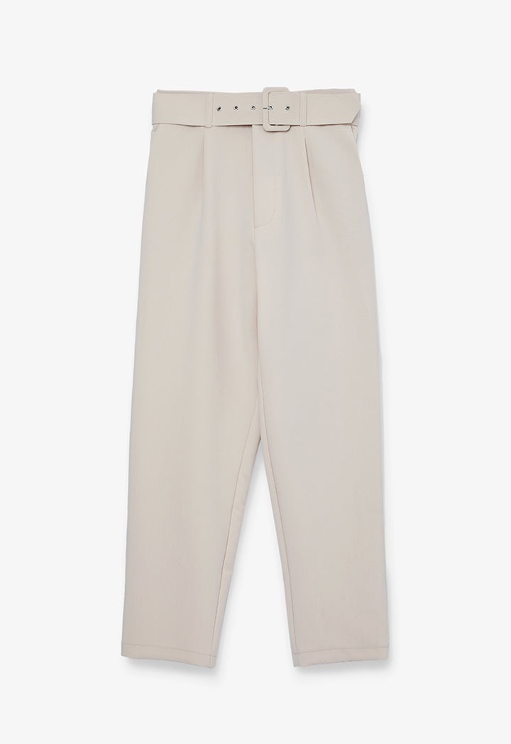 Solid Trouser with Belt