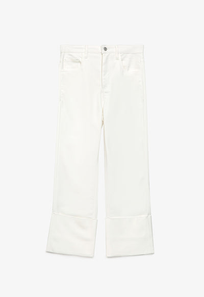 Wide Folded Solid Pants