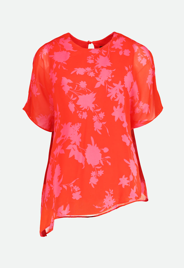 Floral Silhouette Blouse