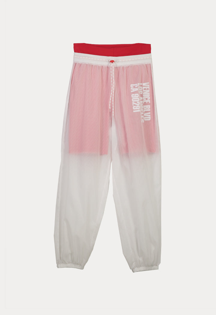 Drawstring Jogger Pants With Shorts