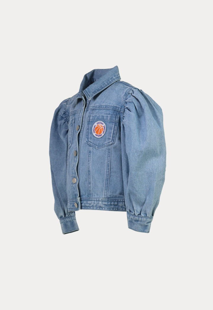 Space Jam Puff Sleeve Denim Jacket