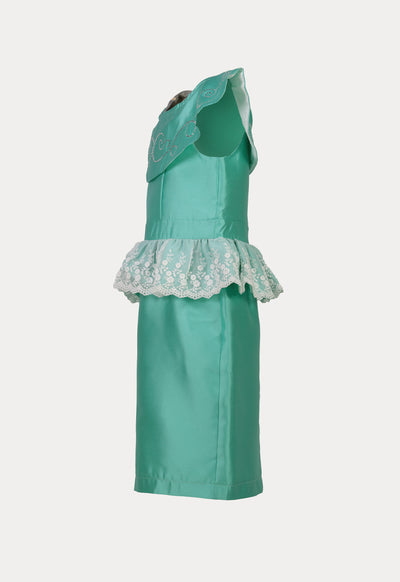 Peplum Embroidered Dress