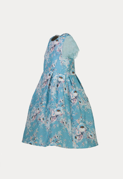 Floral Lace Sleeve Dress