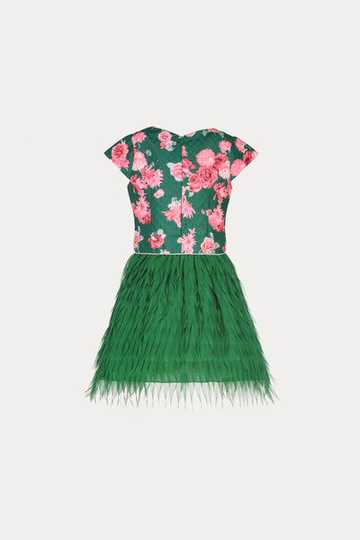 Floral Fringe Dress