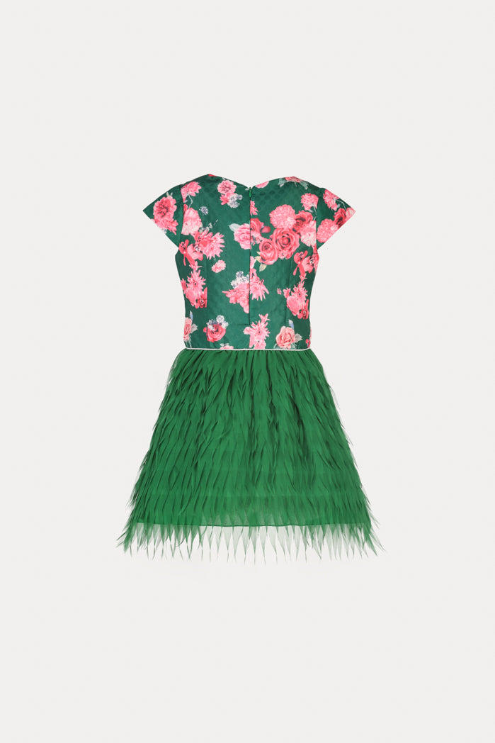 Floral Fringe Dress