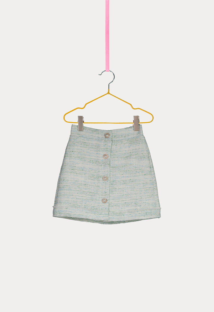 Blouse And Skirt Tweed Set