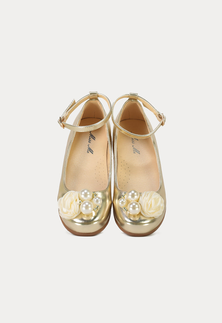 Flower & Pearls Flat Shoes