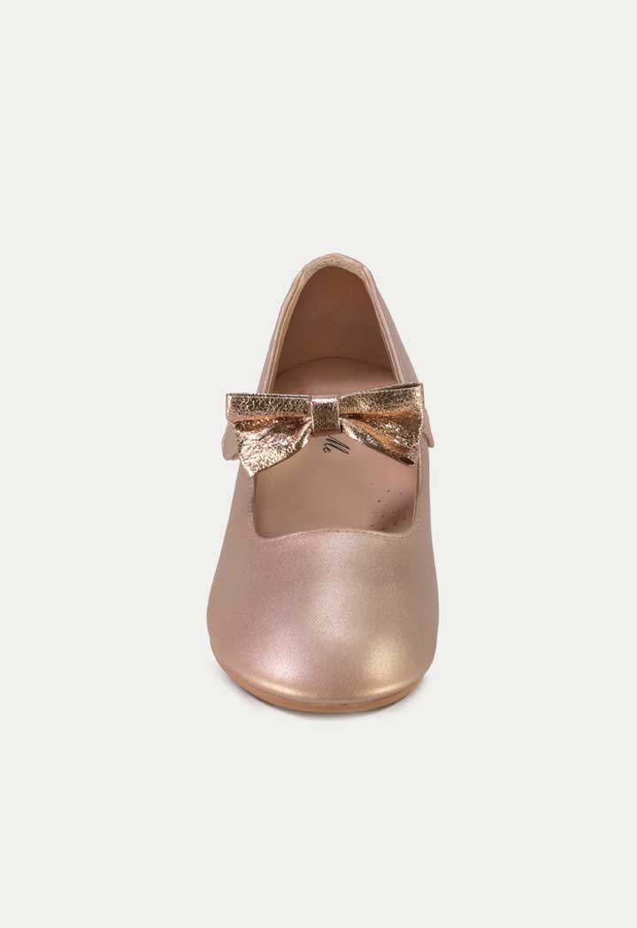 Shiny Ribbon Details Flat Shoes