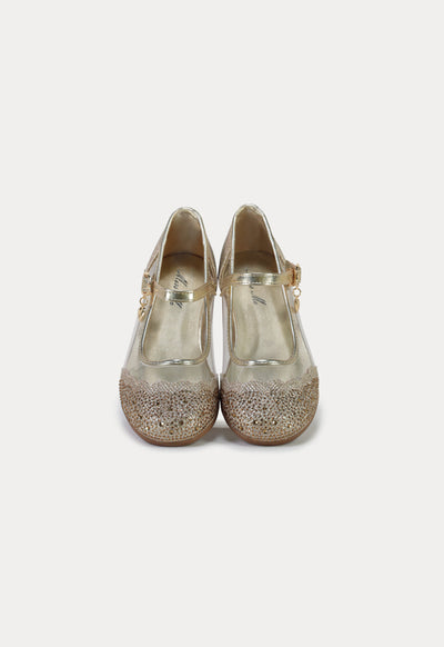 Strass Transparent Party Flat Shoes