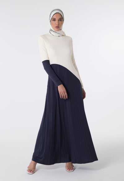 Color block Abaya - Fresqa