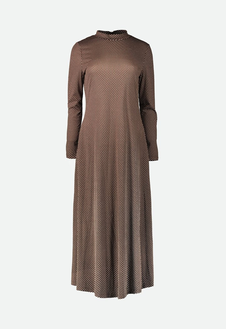 Polka Dot Brown Abaya - Fresqa