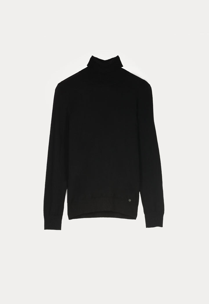 Turtle Neck Single Color Knitwear