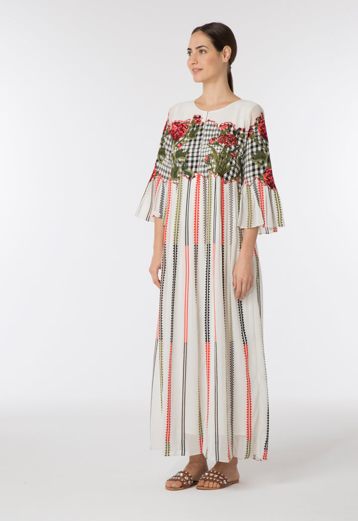 Embroidered Long Dress