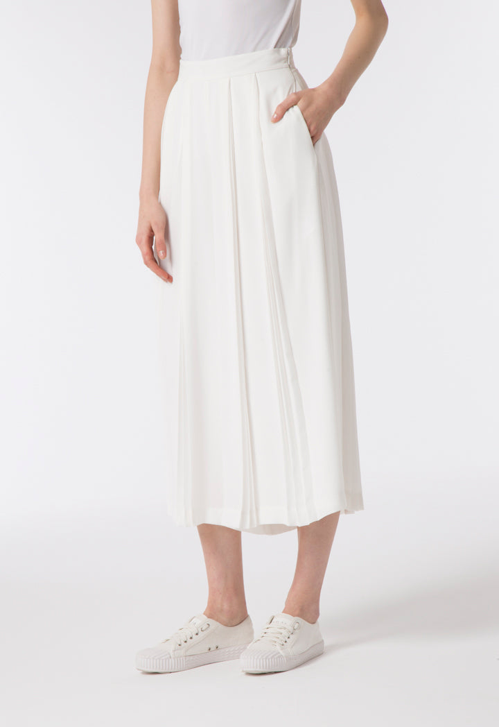 Pleats Wide Leg Trouser