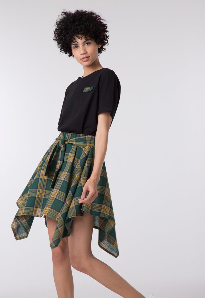 Checkered Skirt Combo