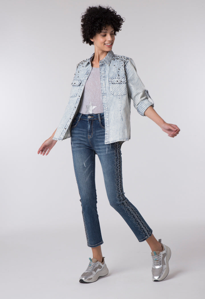 Studded Denim Shirt