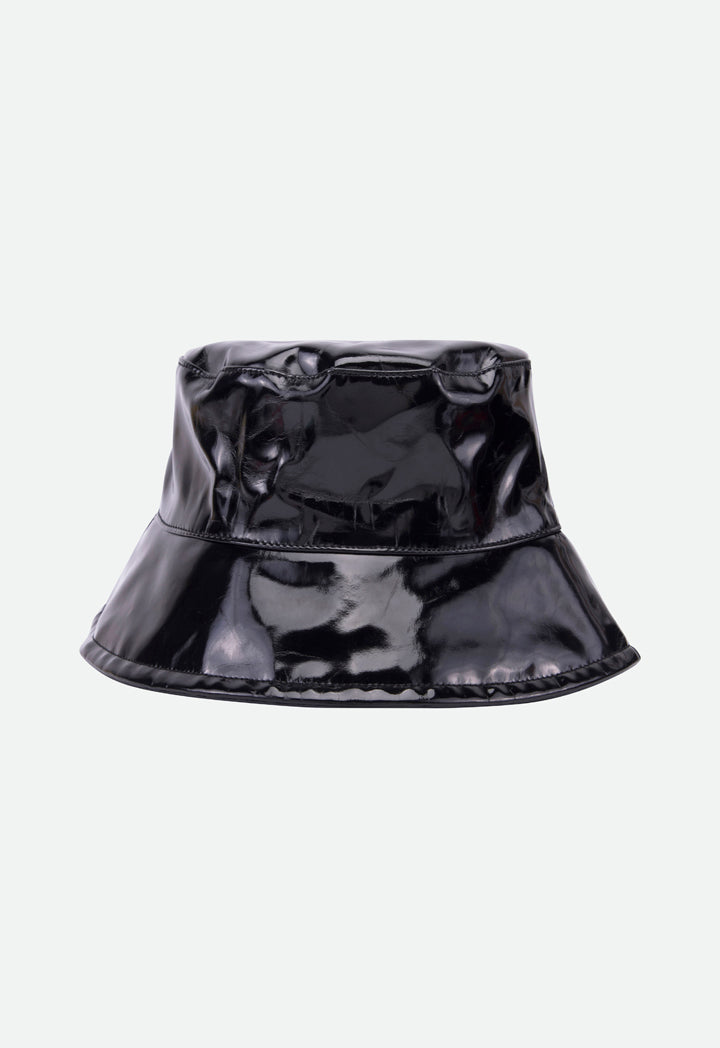 Faux Patent Leather Bucket Hat