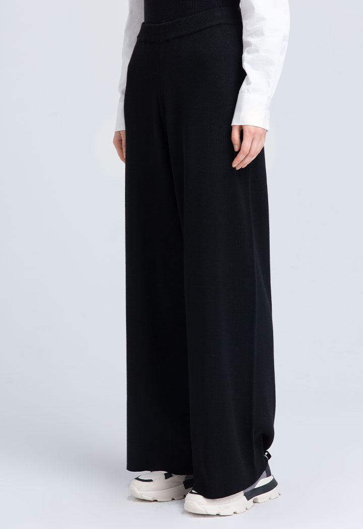 Solid Wide Leg Trouser