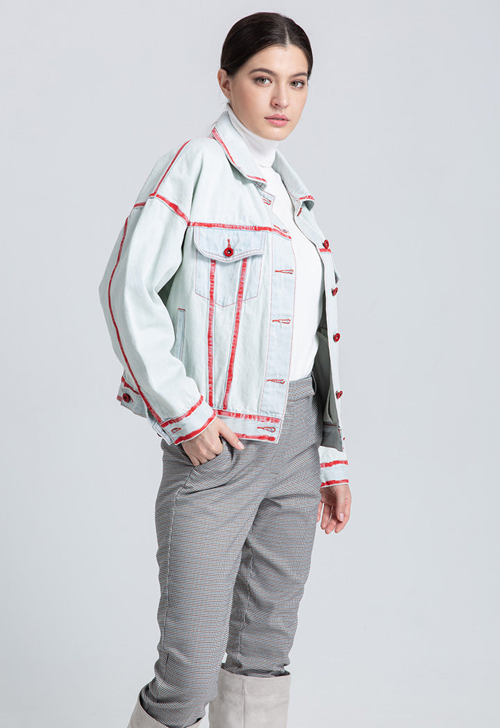 Collared Denim Jacket
