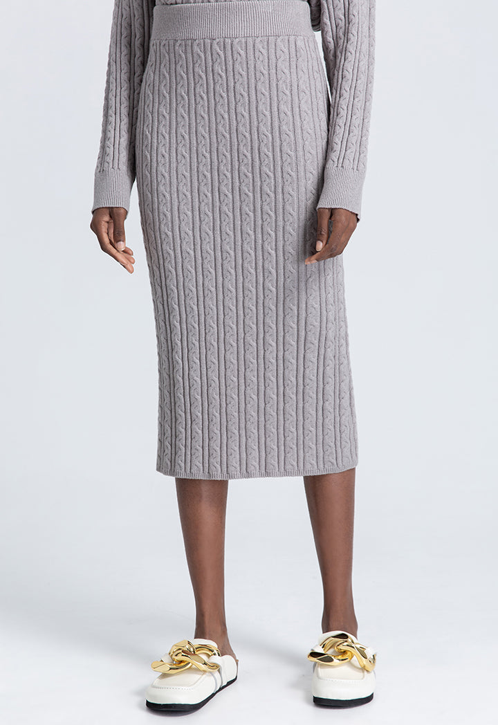 Textured Knitted Skirt