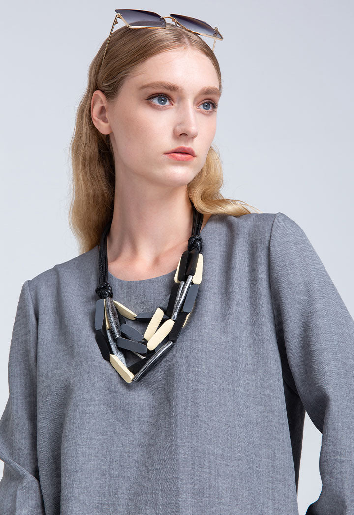High Low Draped Lapel Blouse
