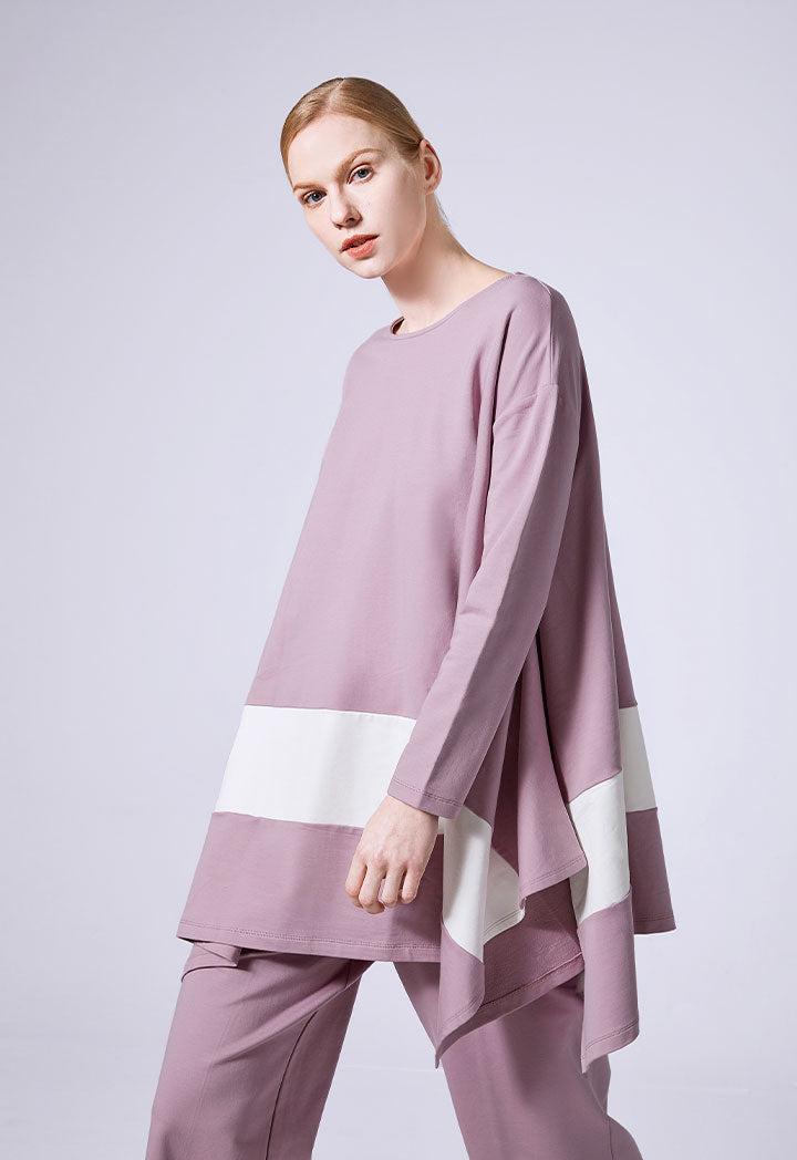 Wide Cut Jersey Blouse