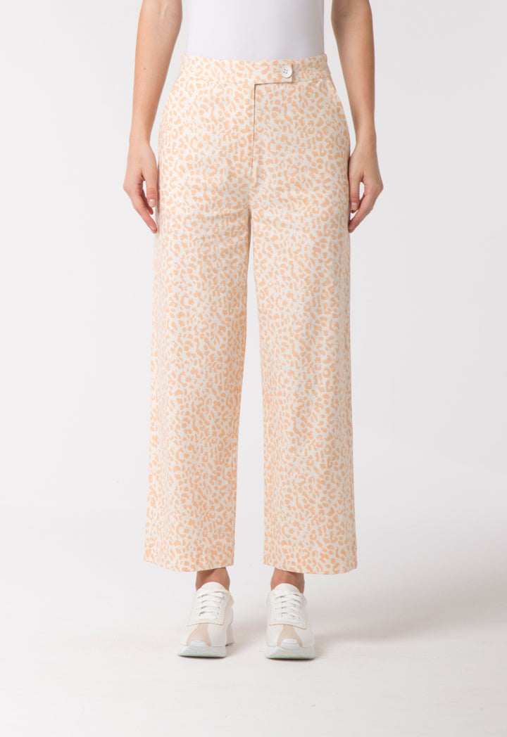 Leopard Wide Leg Trouser - Fresqa