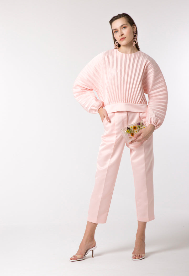 Pleated Pastel Blouse - Fresqa