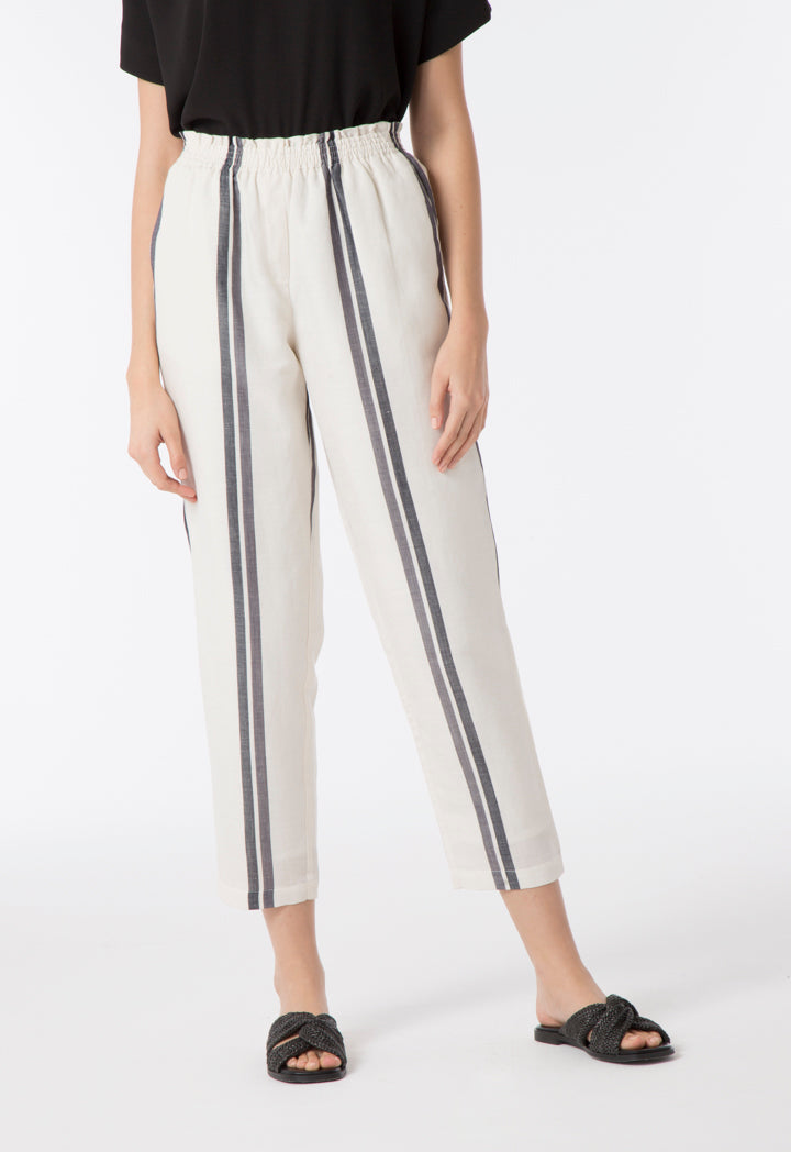 Striped Linen Trouser