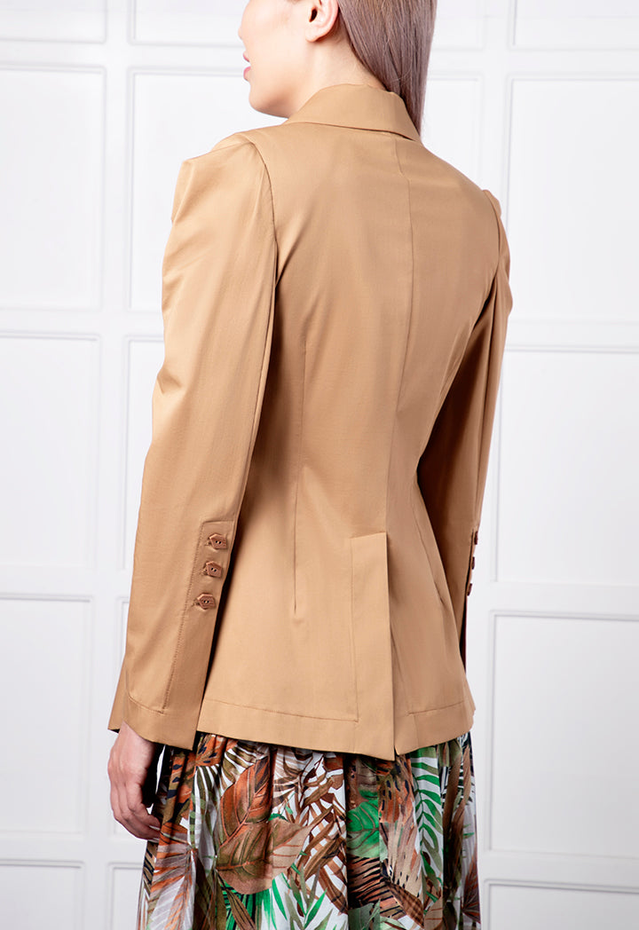 Notched Lapel Outerwear