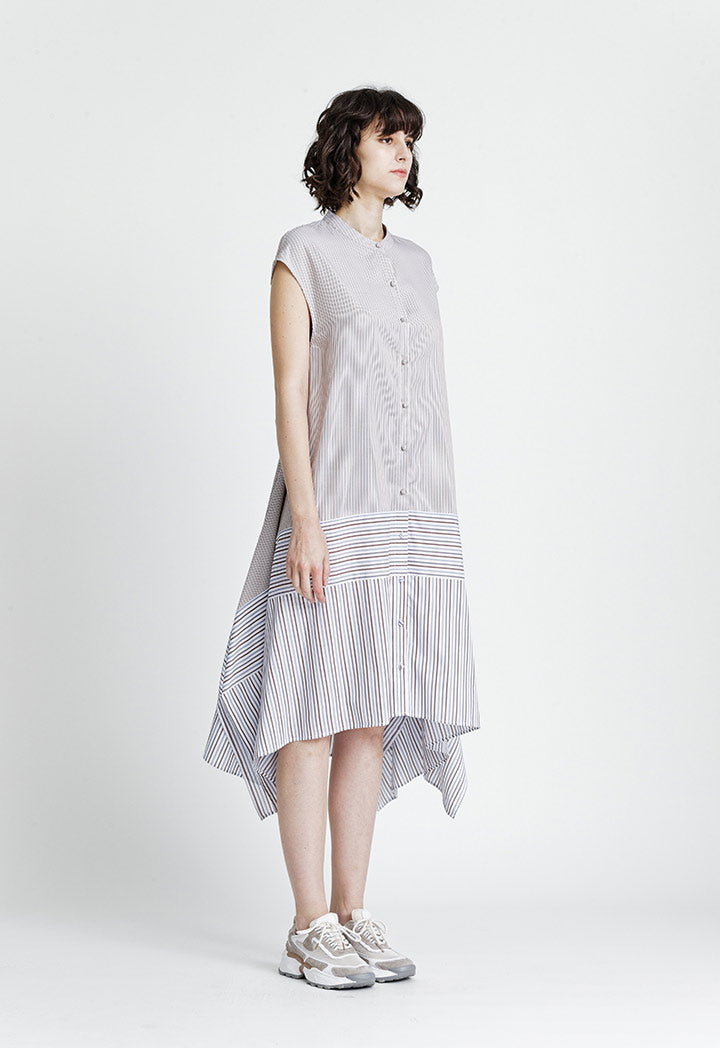 Multicolor Stripe Long Dress