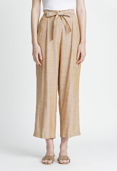 Contrast Beige Stripe Trouser