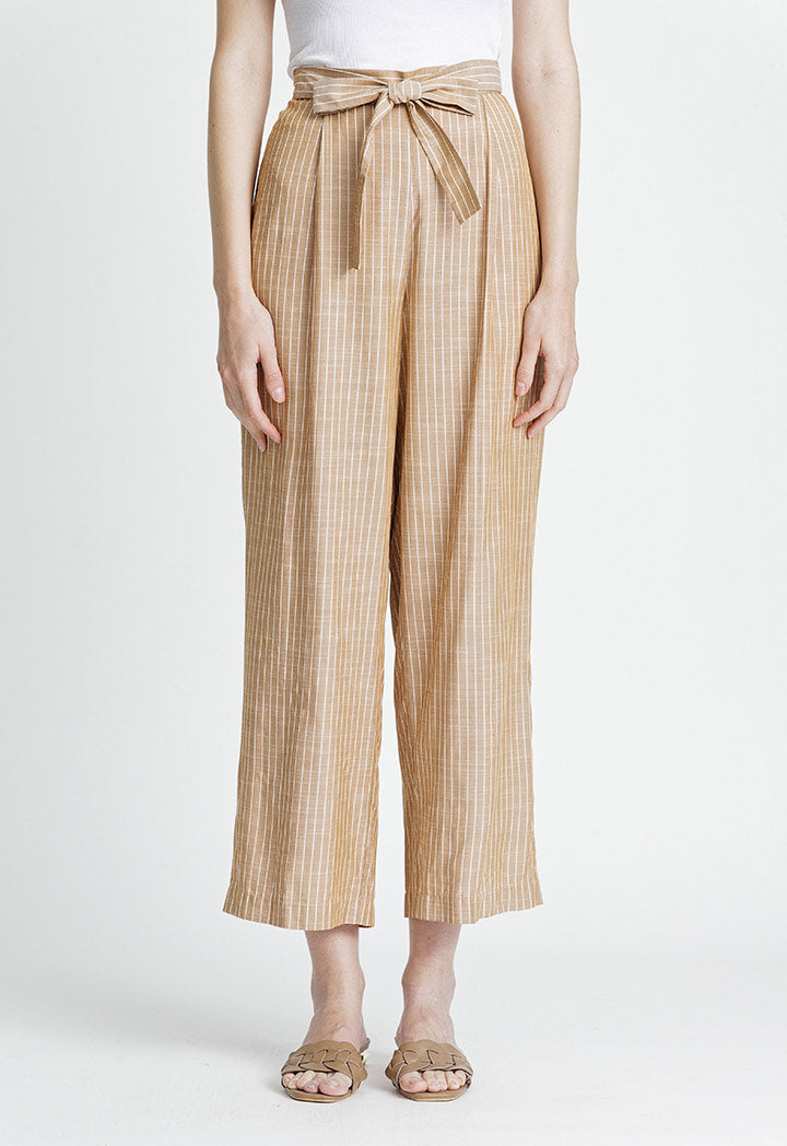 Contrast Beige Stripe Trouser