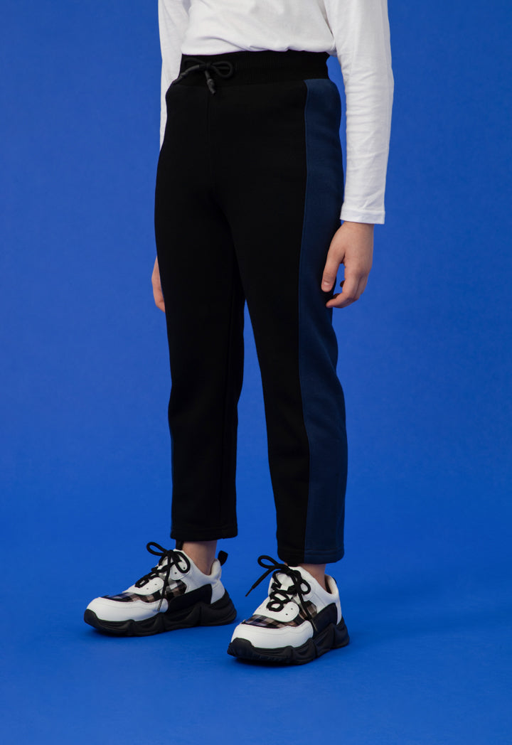 Drawstring Waist Insert Side Ribbed Pants